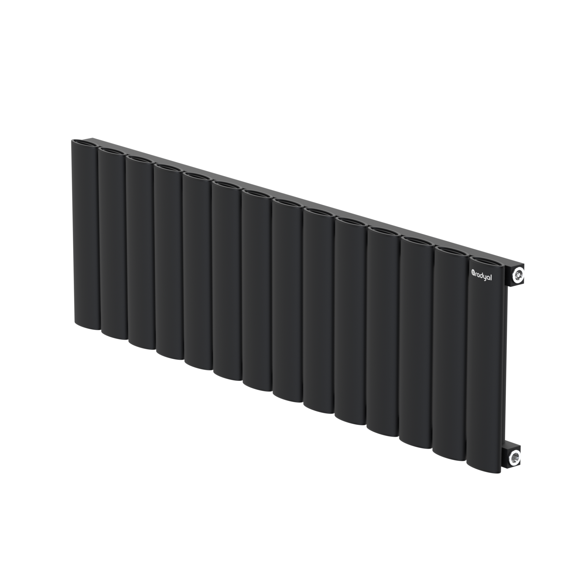 Hane Elips 300 mm - 975 mm - Siyah İpek Pütürlü - (RAL 9005)