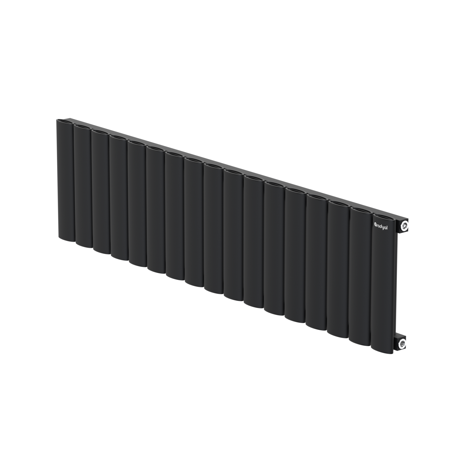 Hane Elips 300 mm - 1185 mm - Siyah İpek Pütürlü - (RAL 9005)