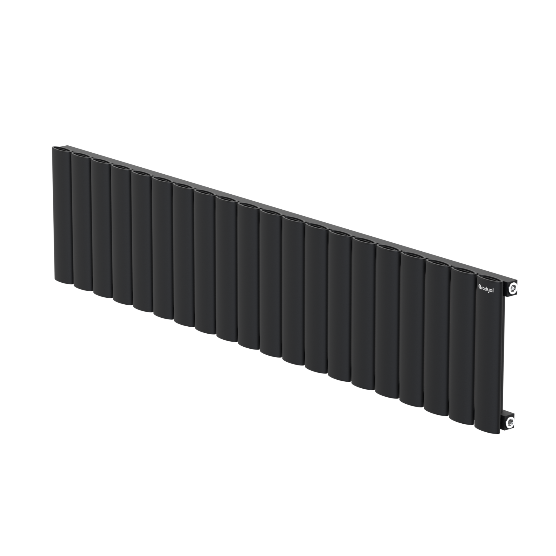 Hane Elips 300 mm - 1395 mm - Siyah İpek Pütürlü - (RAL 9005)