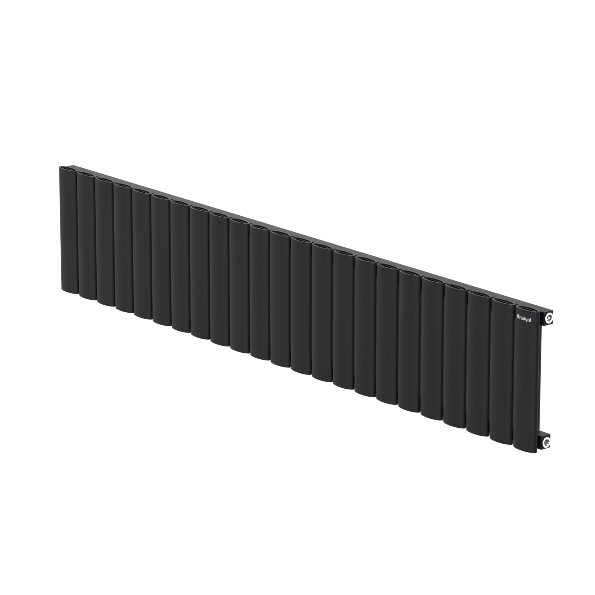 Hane Elips 300 mm - 1605 mm - Siyah İpek Pütürlü - (RAL 9005)