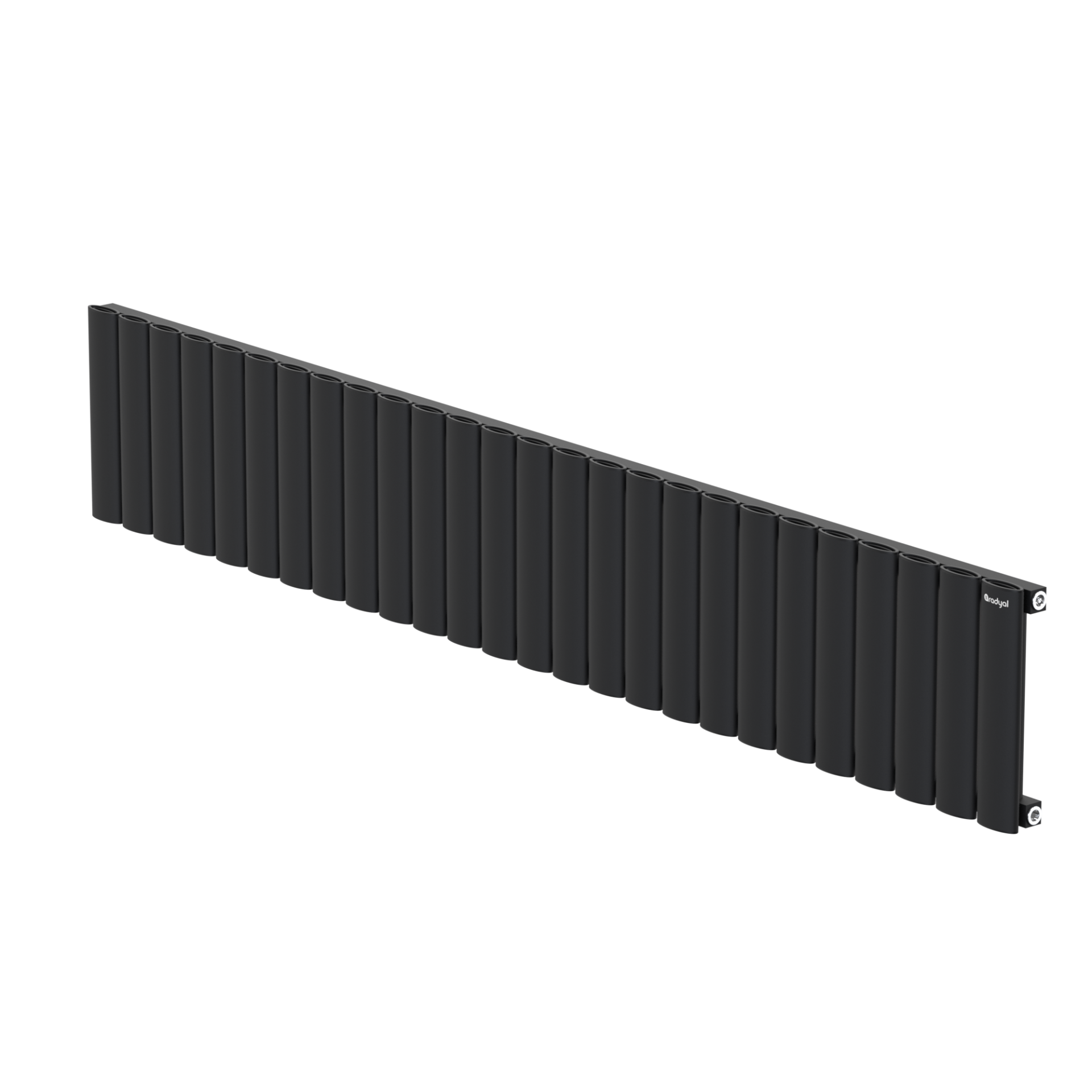 Hane Elips 300 mm - 1815 mm - Siyah İpek Pütürlü - (RAL 9005)