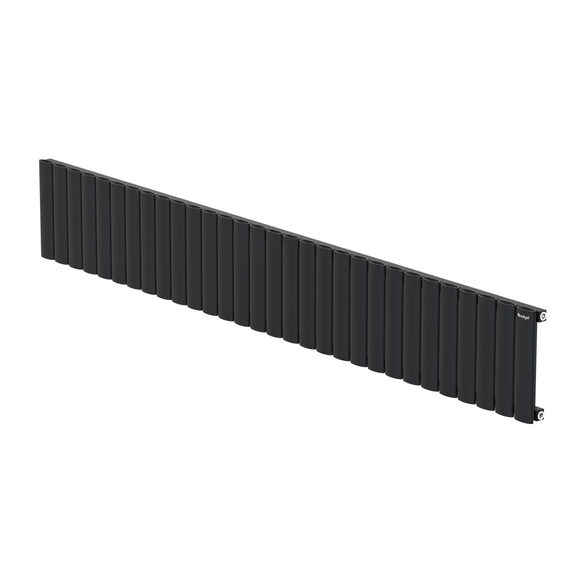 Hane Elips 300 mm - 2095 mm - Siyah İpek Pütürlü - (RAL 9005)