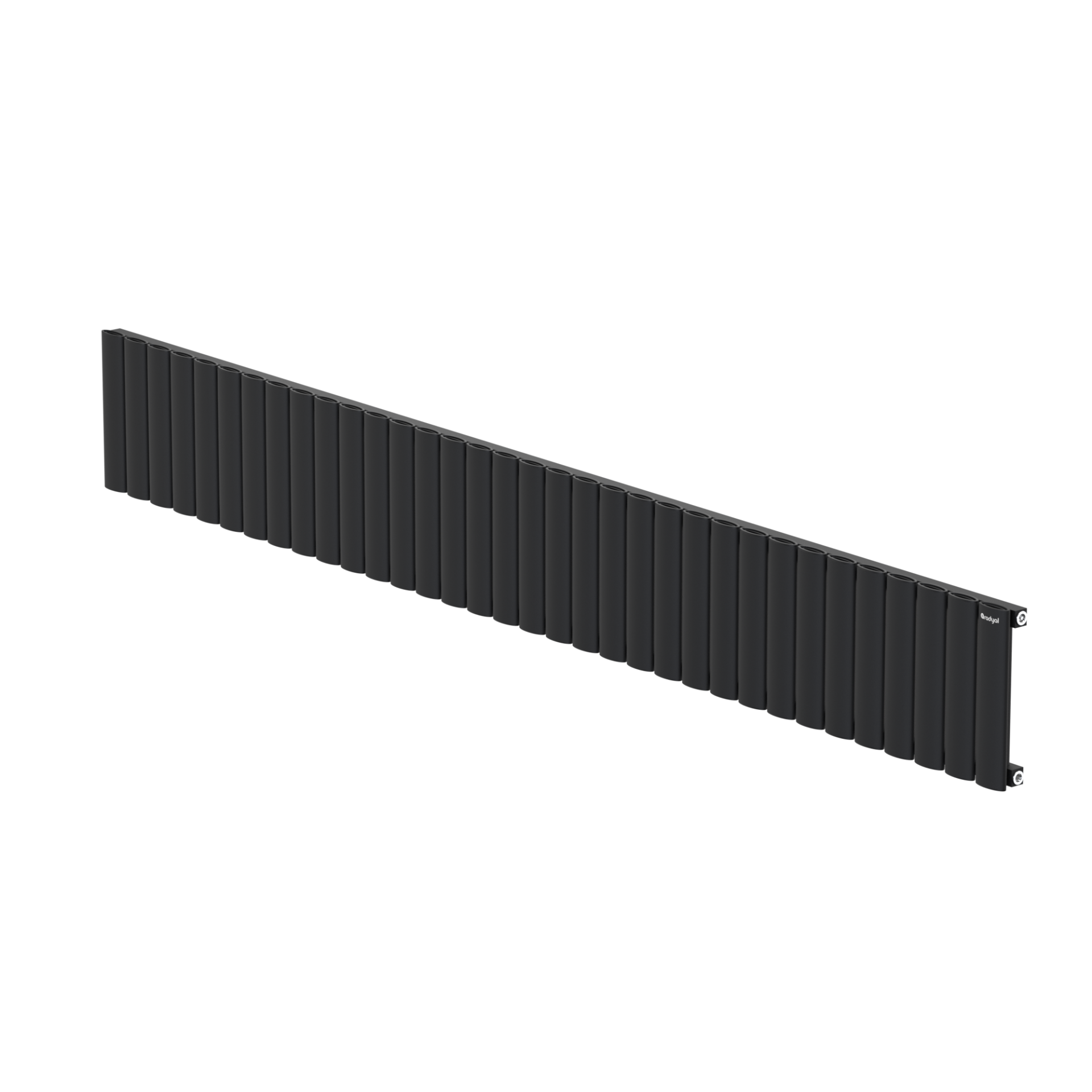 Hane Elips 300 mm - 2375 mm - Siyah İpek Pütürlü - (RAL 9005)