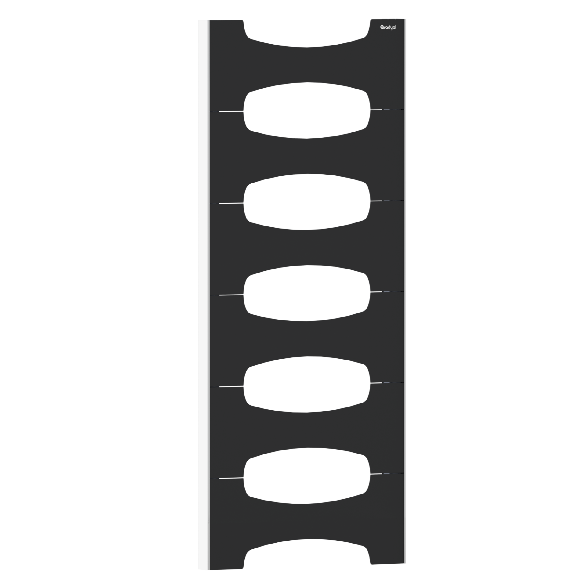 Lale 1200 mm - 460 mm - Siyah İpek Pütürlü - (RAL 9005 )