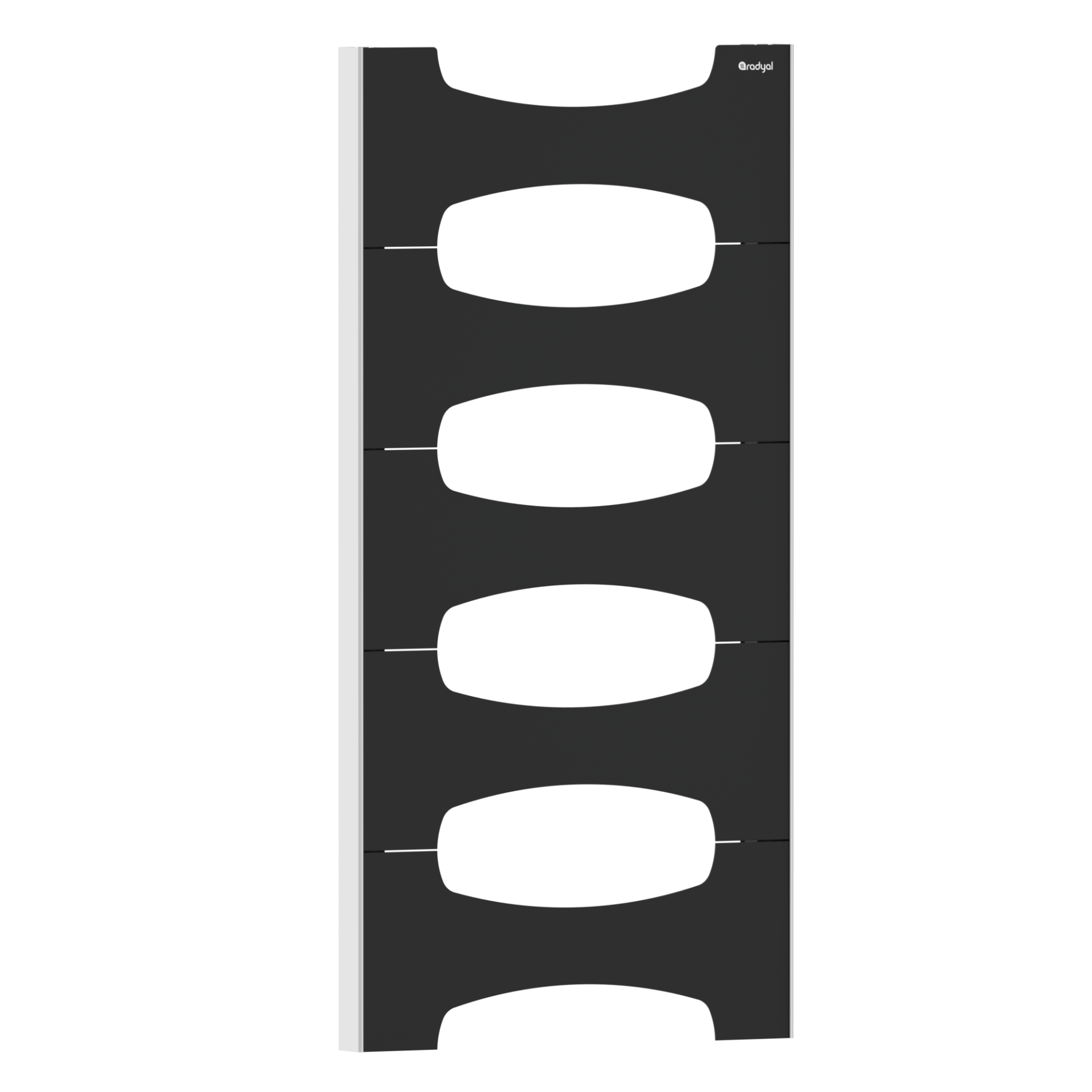 Lale 1000 mm - 460 mm - Siyah İpek Pütürlü - (RAL 9005 )