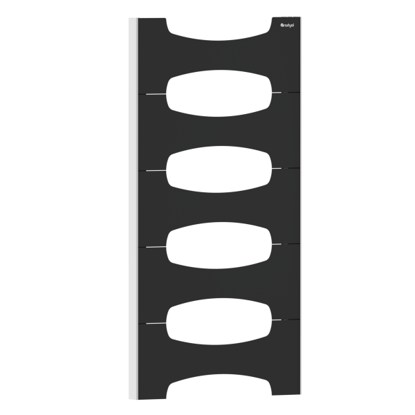 Lale 1000 mm - 460 mm - Siyah İpek Pütürlü - (RAL 9005 )