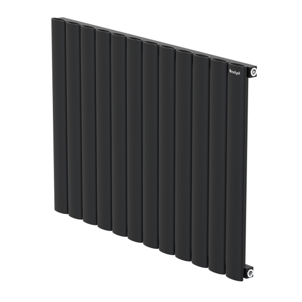 Hane Elips 600 mm - 835 mm - Siyah İpek Pütürlü - (RAL 9005)