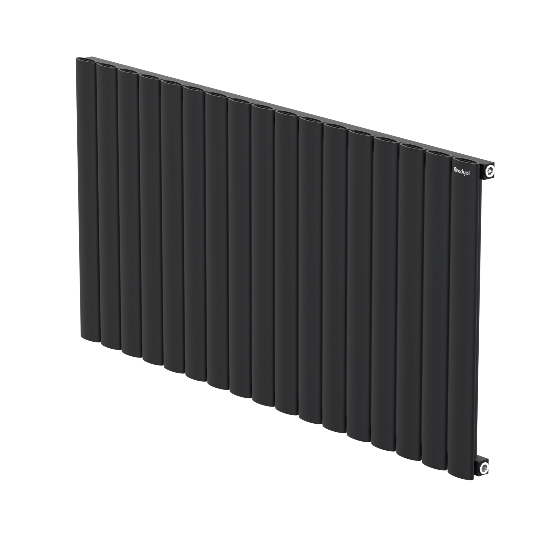 Hane Elips 600 mm - 1185 mm - Siyah İpek Pütürlü - (RAL 9005)