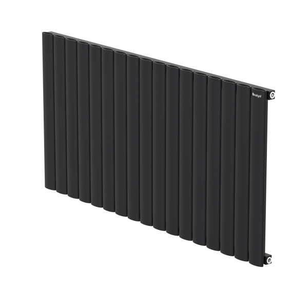 Hane Elips 600 mm - 1185 mm - Siyah İpek Pütürlü - (RAL 9005)