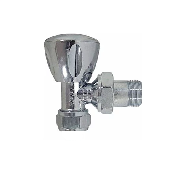 Köşe Radyatör Vanası Krom PPR