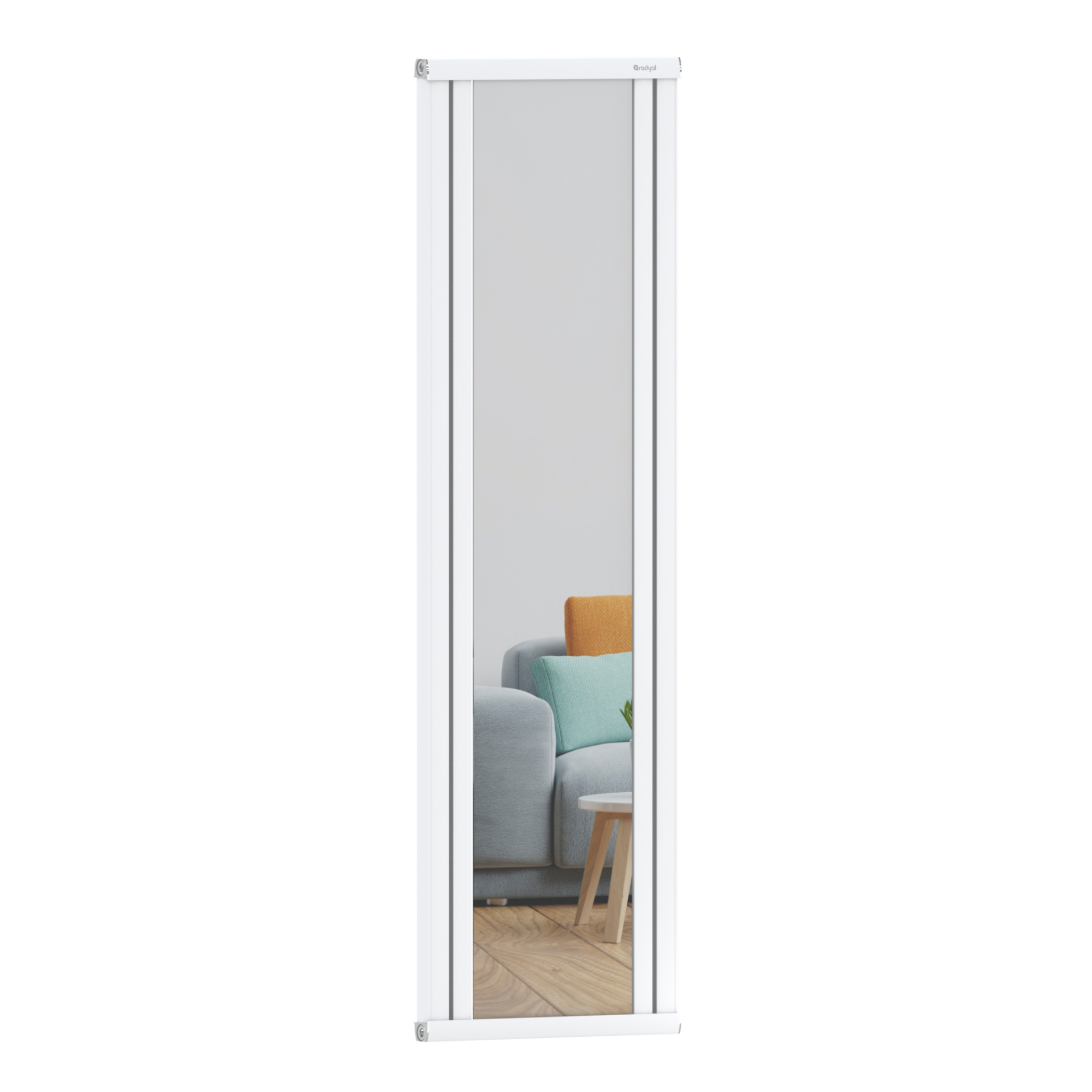 Aynalı Yalı 1500 mm - 450 mm - Beyaz İpek Pütürlü - (RAL 9016)