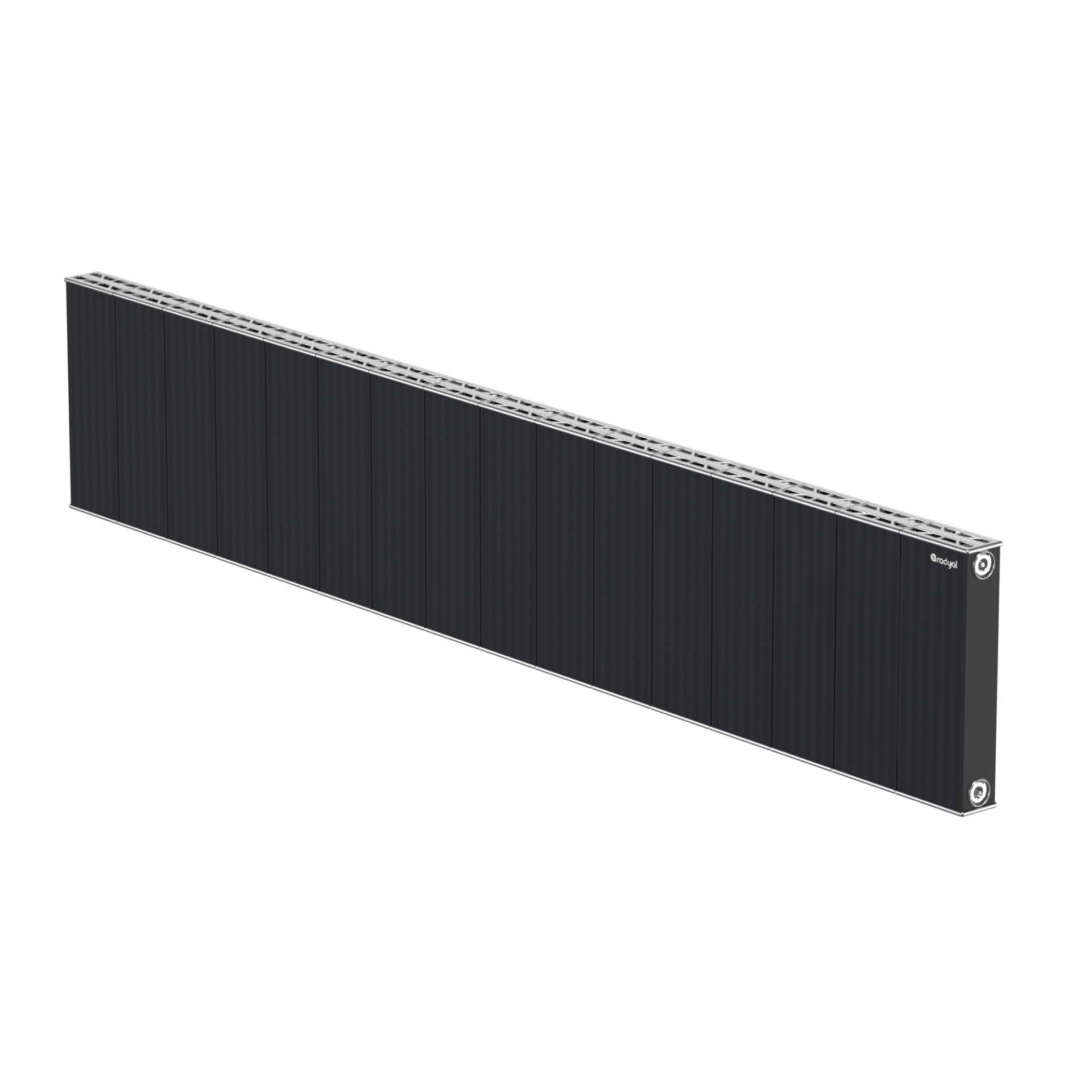 Mesken Line 300 mm - 1603 mm - Siyah İpek Pütürlü - (RAL 9005)