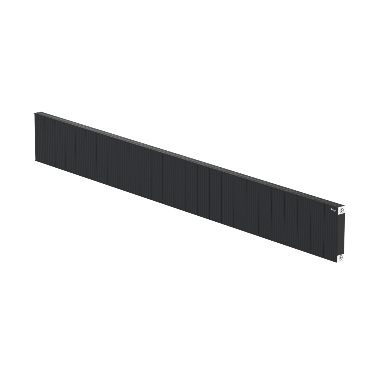 Mesken 300 mm - 2603 mm - Siyah İpek Pütürlü - (RAL 9005)