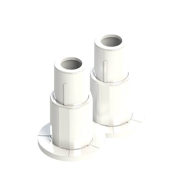 Boru Gizleme Kılıfı Çiftli Yaylı Beyaz