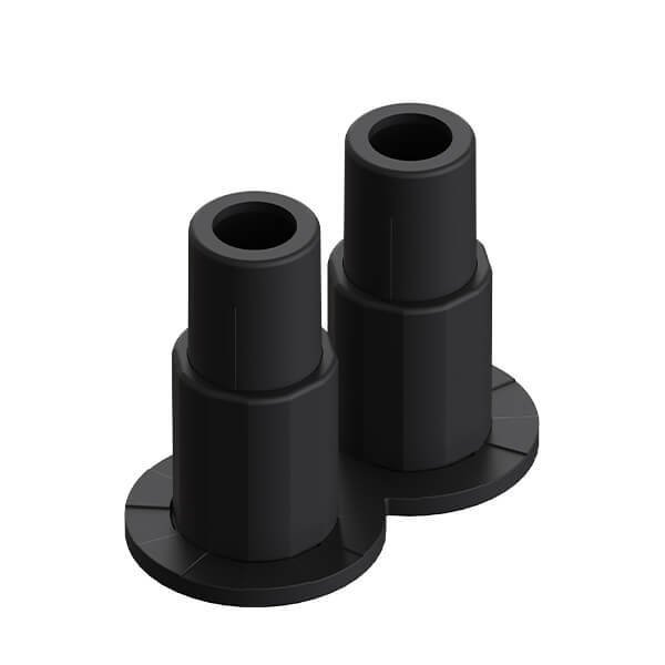 Boru Gizleme Kılıfı Çiftli Yaylı Siyah