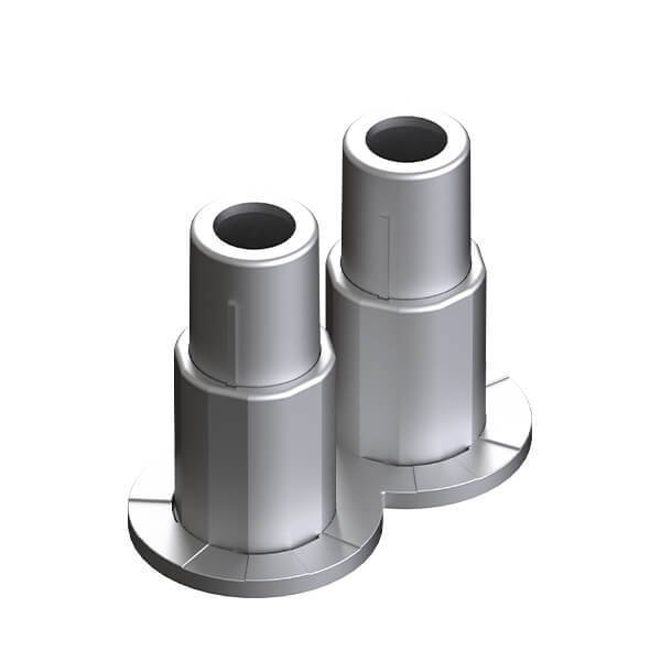 Boru Gizleme Kılıfı Çiftli Yaylı Gümüş