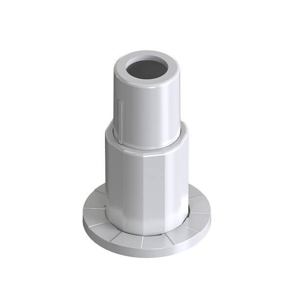 Boru Gizleme Kılıfı Tek Yaylı Beyaz