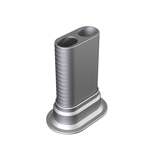 Boru Gizleme Kılıfı Çiftli Hareketli Uzun Gümüş