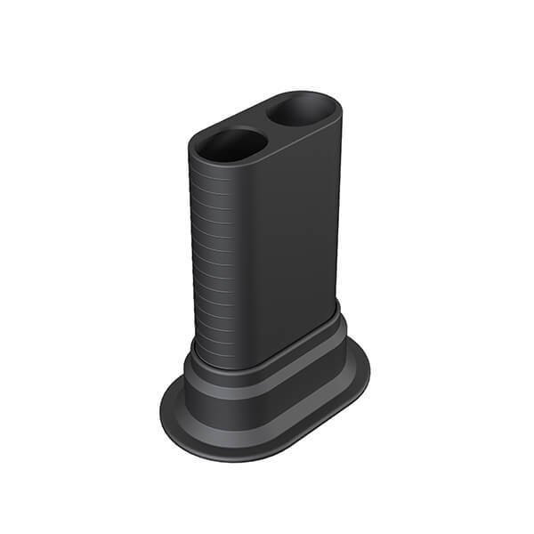 Boru Gizleme Kılıfı Çiftli Hareketli Uzun Antrasit