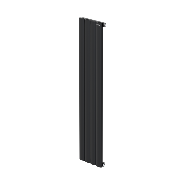 Hane Elips 1200 mm - 275 mm - Siyah İpek Pütürlü - (RAL 9005)